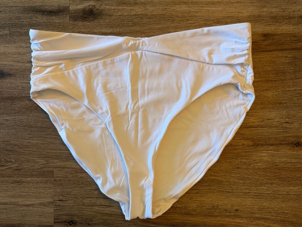 Calia by Carrie Underwood White High Waisted Bikini Bottoms Size XL